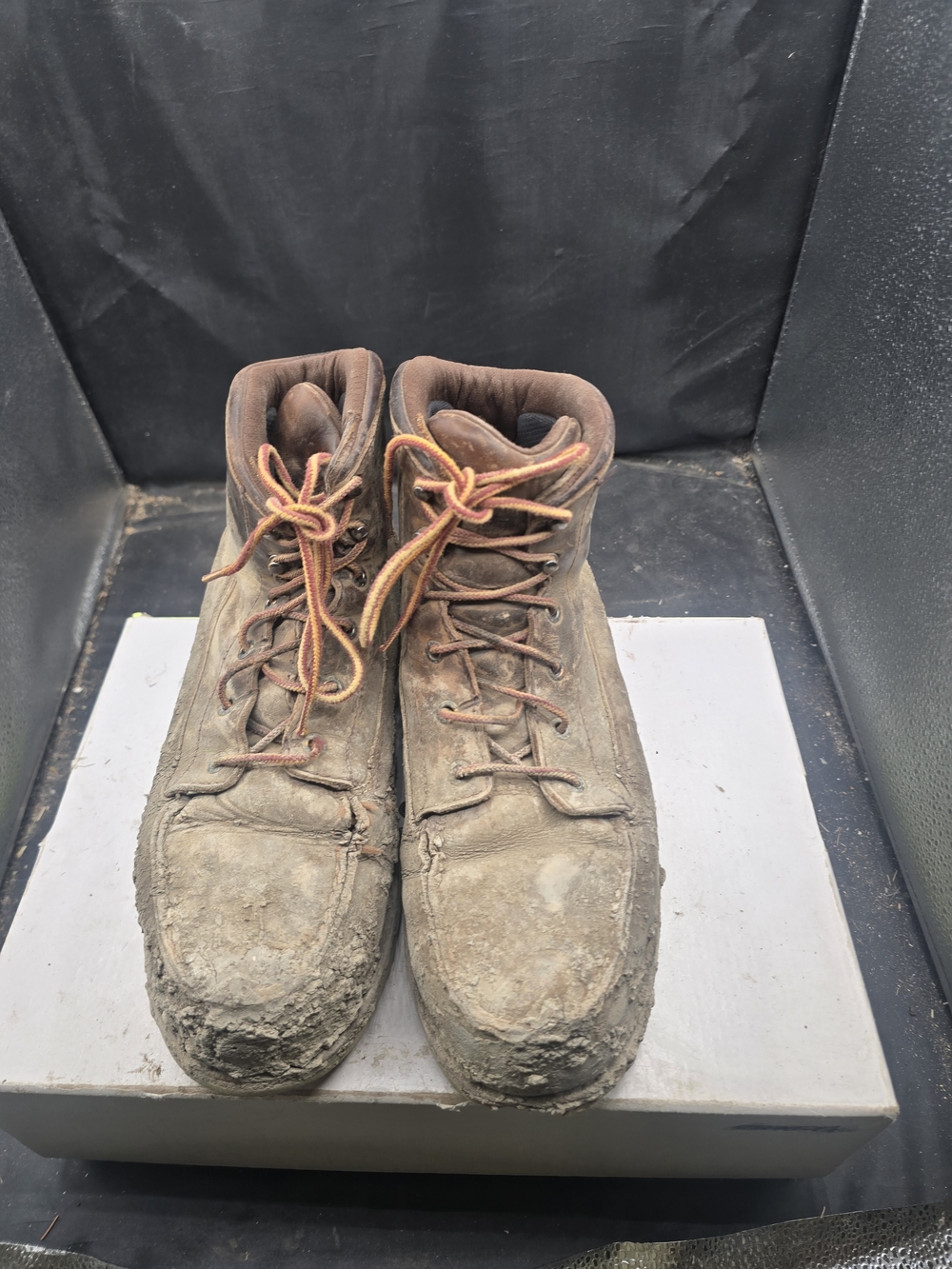 Red‎ Wing Shoes Brown Lace-Up Men's Work Boots